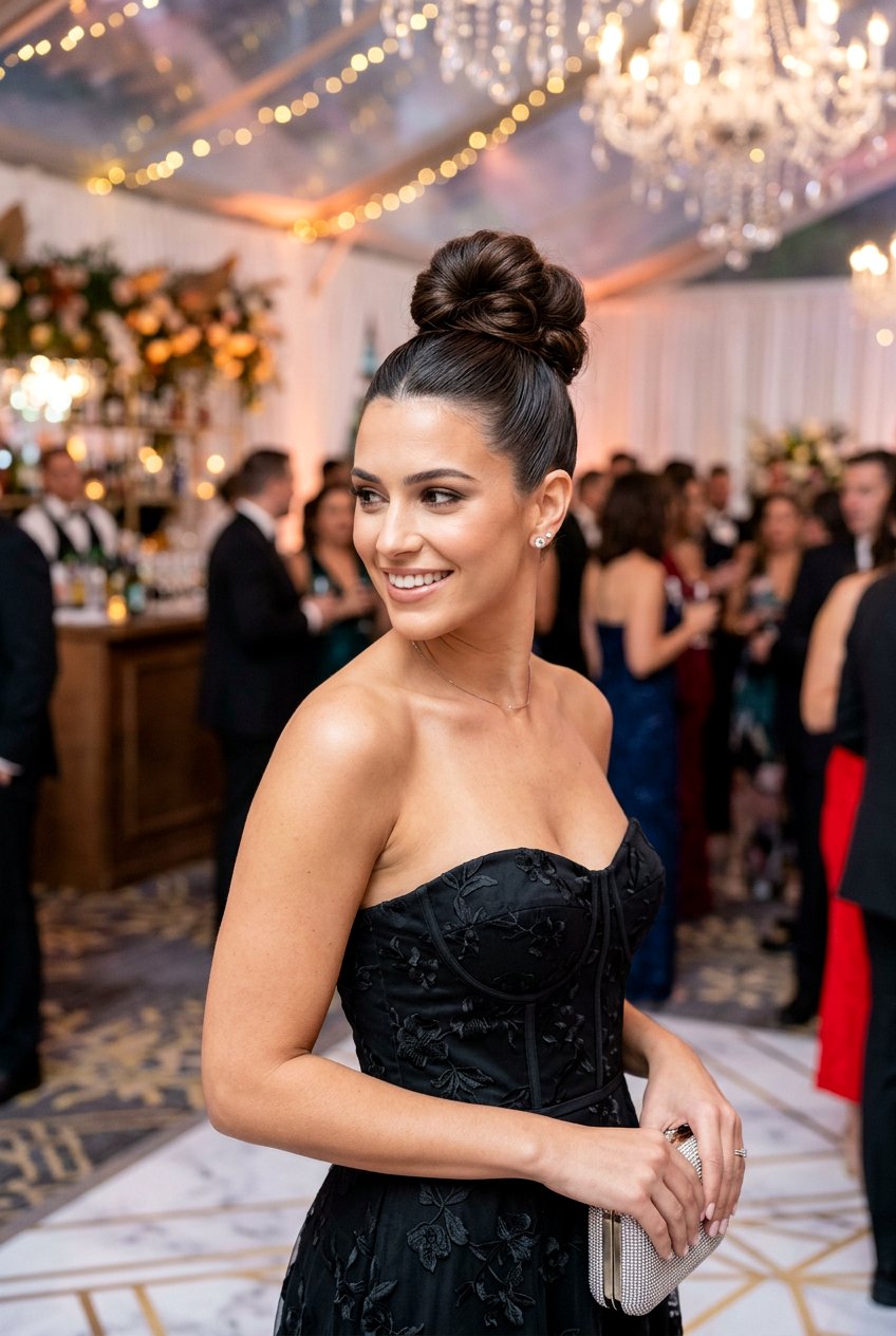 High Bun For Long Hair Party - 20 party hairstyles for long hair - 20 party hairstyles for long hair