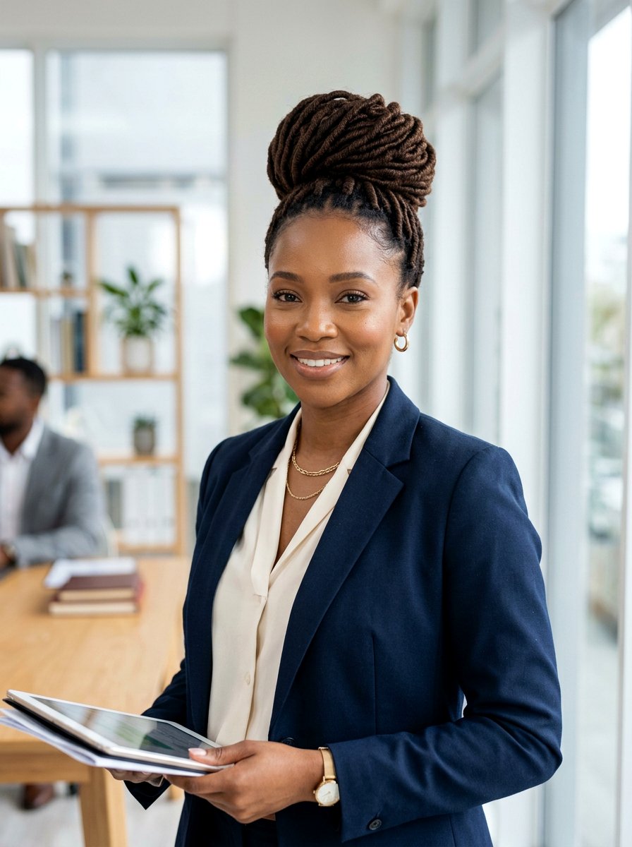 High Bun Soft Locs - 20 soft locs hairstyles - 20 soft locs hairstyles