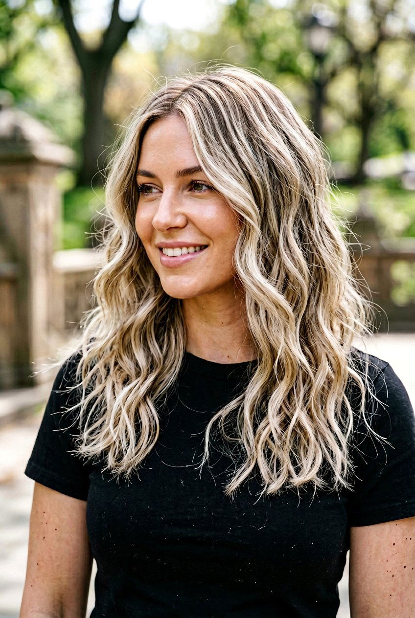 High Contrast Beige Babylights On Blonde Hair - 20 beige babylights on blonde hair - 20 beige babylights on blonde hair