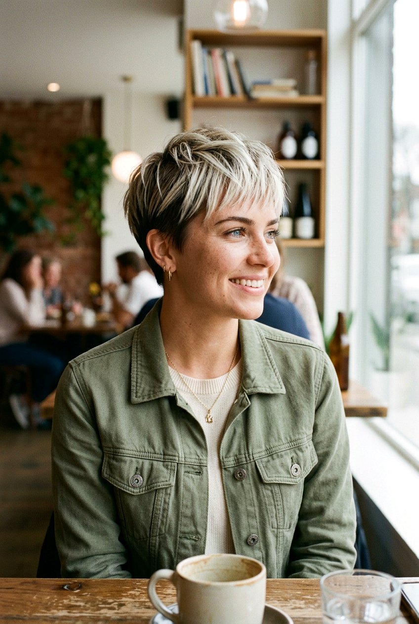 High Contrast Blonde Highlights On Short Hair - 20 high contrast blonde highlights - 20 high contrast blonde highlights