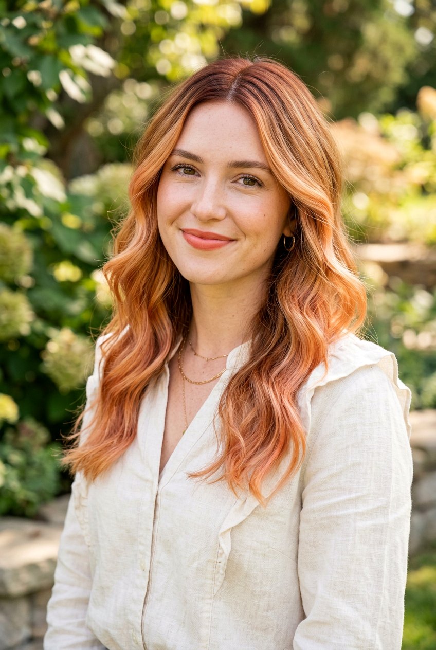 High Contrast Strawberry Blonde Balayage For Dimension - 20 strawberry blonde balayage - 20 strawberry blonde balayage