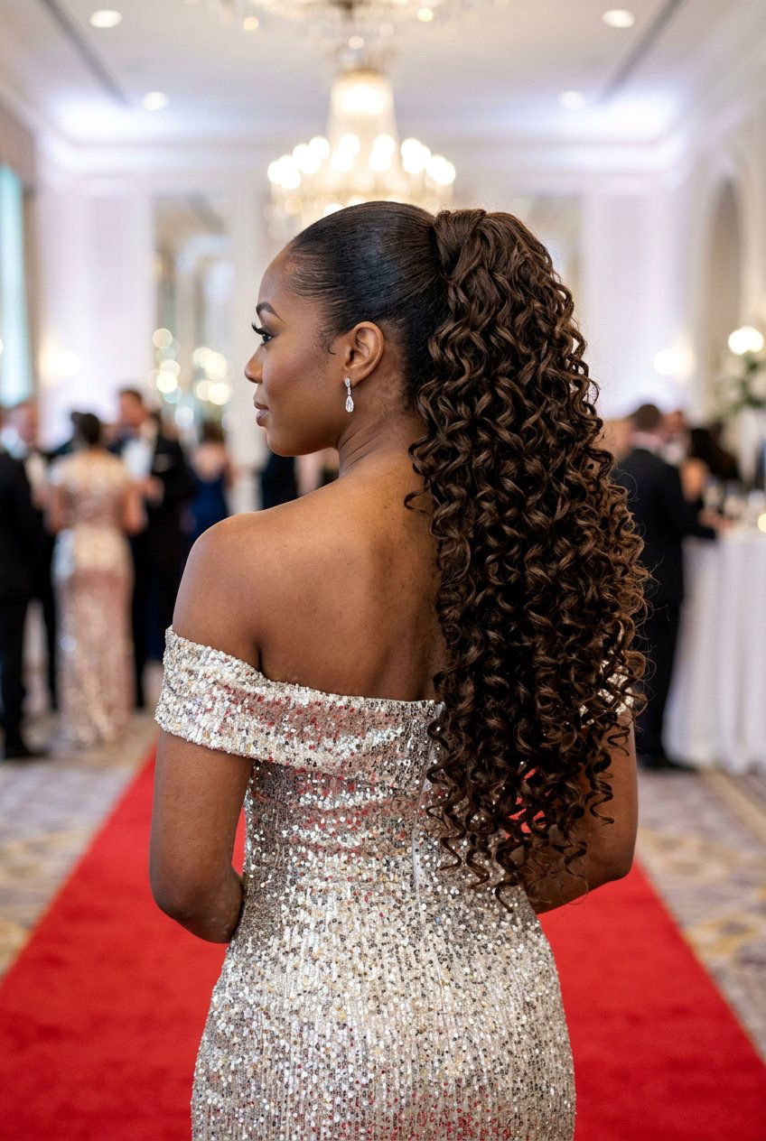 High Curly Ponytail Extensions - 20 curly ponytail for natural hair - 20 curly ponytail for natural hair