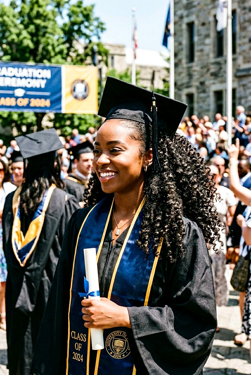 High Curly Ponytail With Volume - 20 graduation ponytail with curls - 20 graduation ponytail with curls