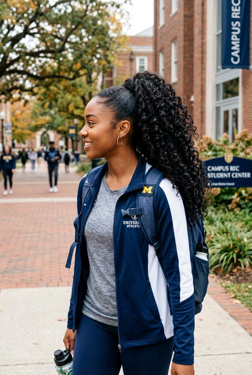 High Curly Ponytail - 20 curly hairstyle for college girls - 20 curly hairstyle for college girls