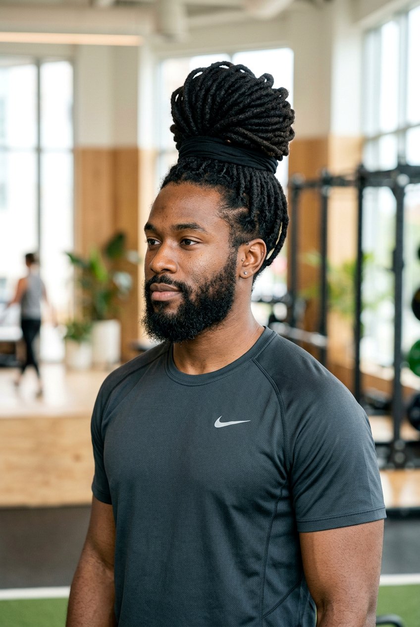 High Dread Bun - 20 dread bun hairstyle men - 20 dread bun hairstyle men