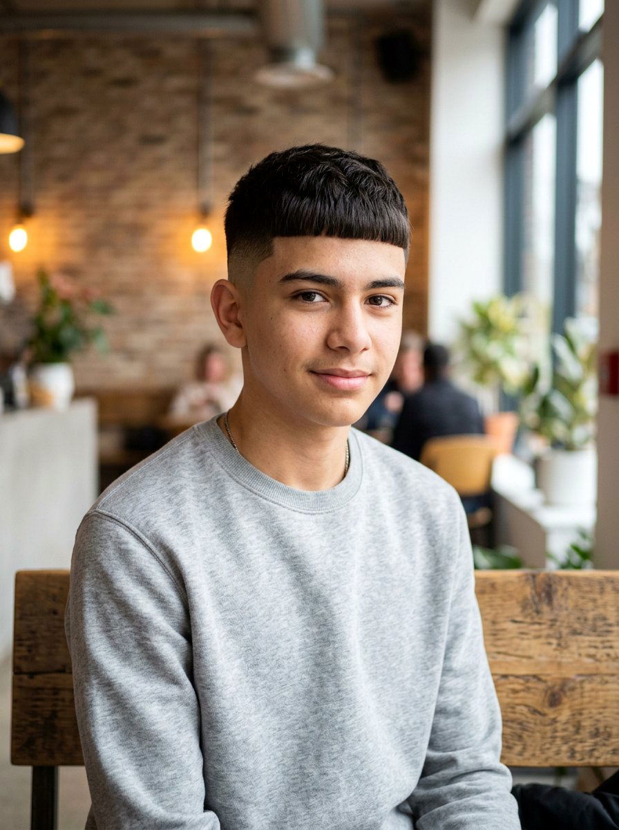 High Fade Caesar Cut - 20 school haircut for teenage boys with fade - 20 school haircut for teenage boys with fade