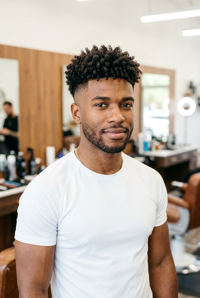 High Fade Curly Hair - 20 mens haircut for curly thick hair - 20 men’s haircut for curly thick hair