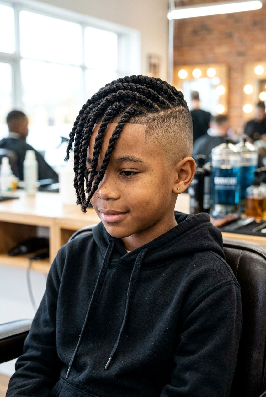 High Fade Long Twists - 20 boys twists with fade - 20 boys twists with fade