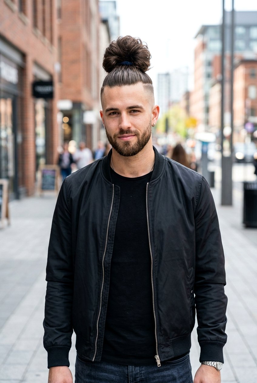 High Fade Man Bun - 20 man bun with fade haircut - 20 man bun with fade haircut