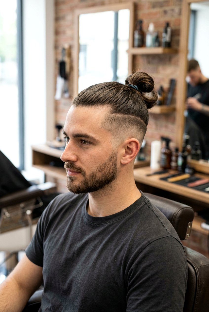 High Fade Man Bun - 20 high fade haircut - 20 high fade haircut