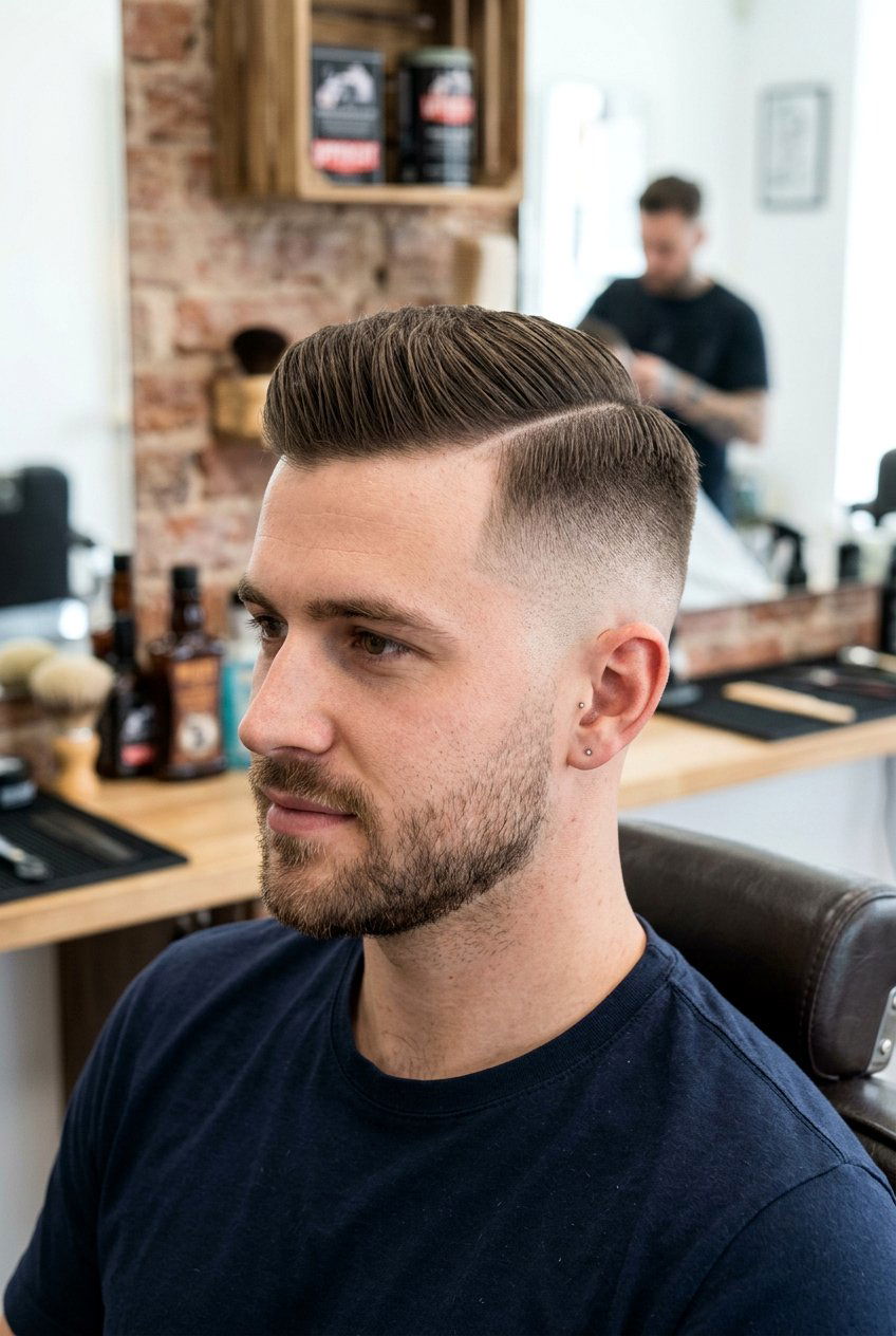High Fade Side Part - 20 side part haircut for men - 20 side part haircut for men