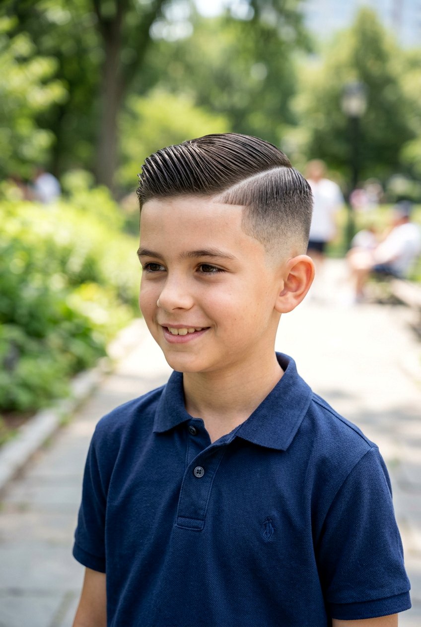 High Fade Side Part - 20 boys school hairstyle with side part - 20 boys school hairstyle with side part