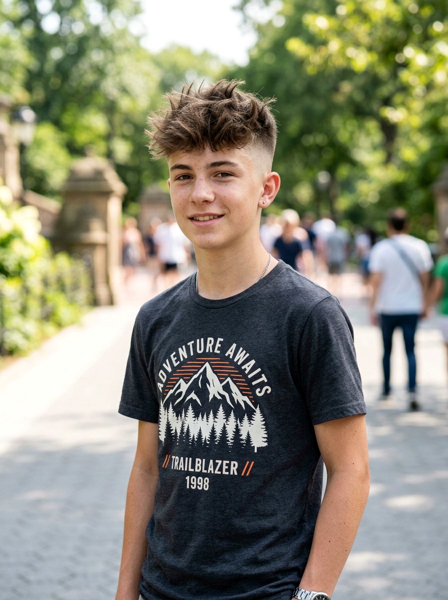 High Fade Spiky Top - 20 school haircut for teenage boys with fade - 20 school haircut for teenage boys with fade