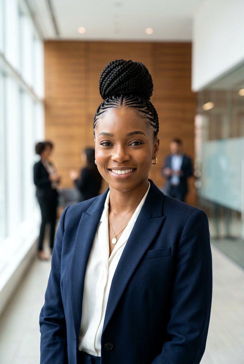 High Feed In Braids Bun - 20 feed in braids bun hairstyle - 20 feed in braids bun hairstyle