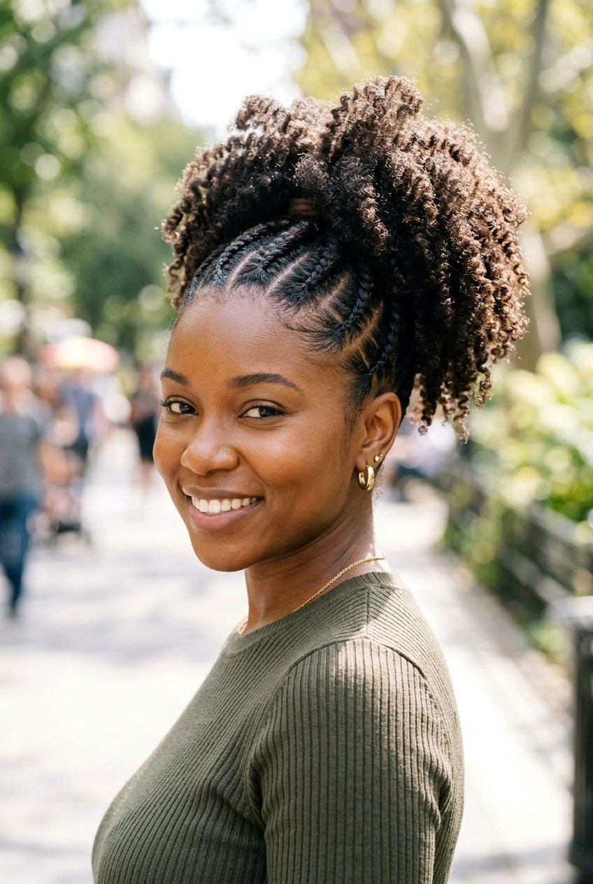 20 Best Flat Twist Ponytail for Natural Hair Styles Today