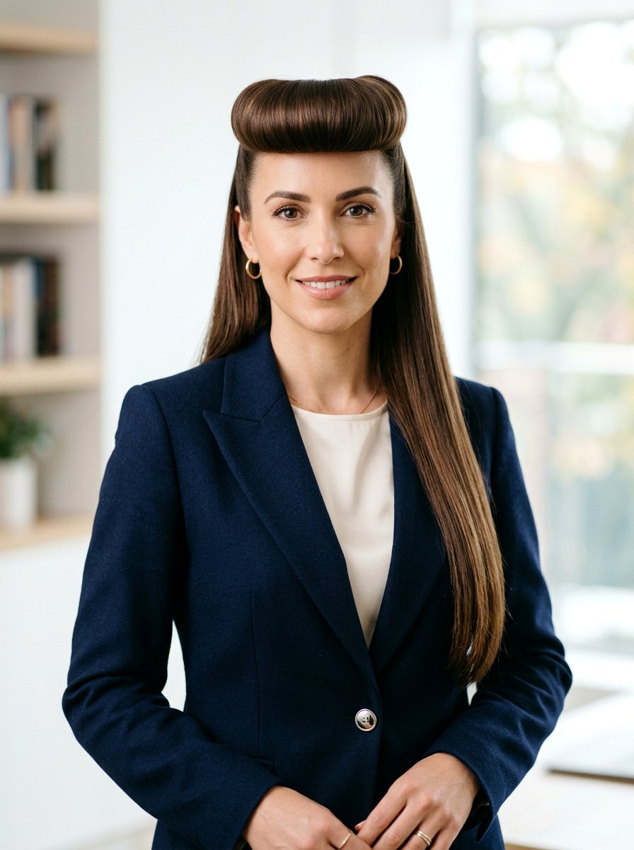 High Front Bumper Roll - 20 victory rolls for long hair - 20 victory rolls for long hair