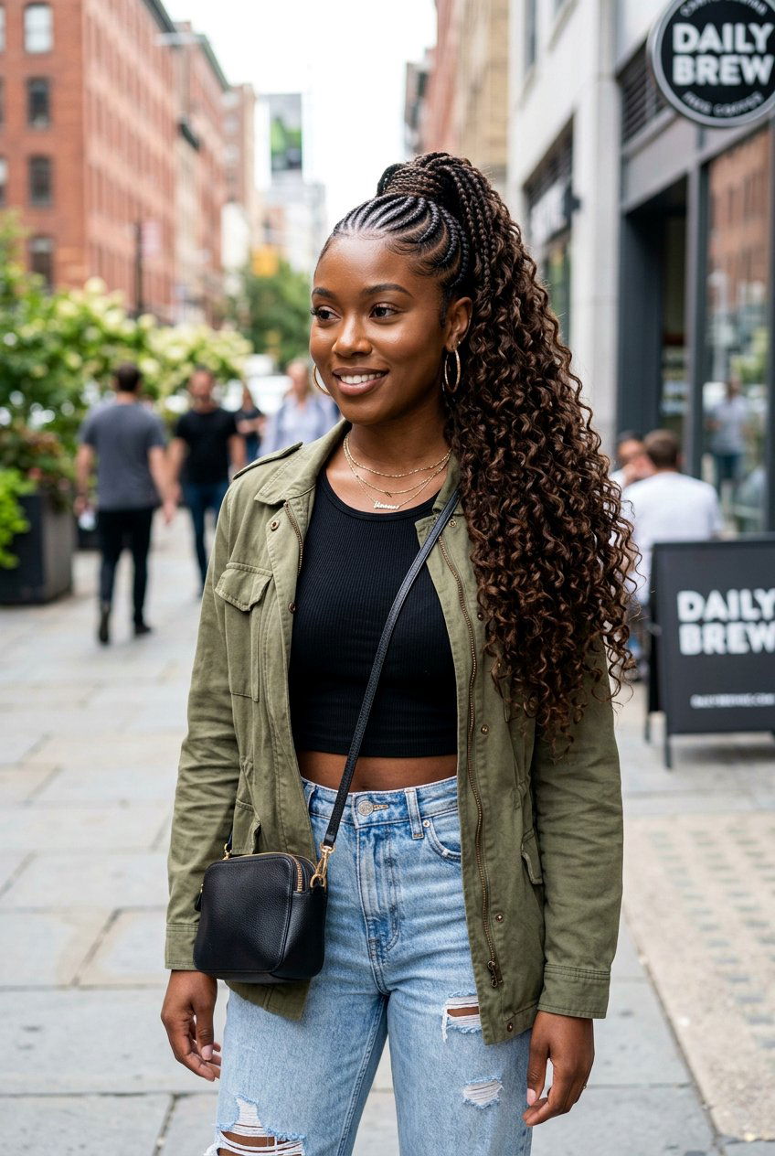 High Goddess Braids Ponytail - 20 goddess braids ponytail for women - 20 goddess braids ponytail for women