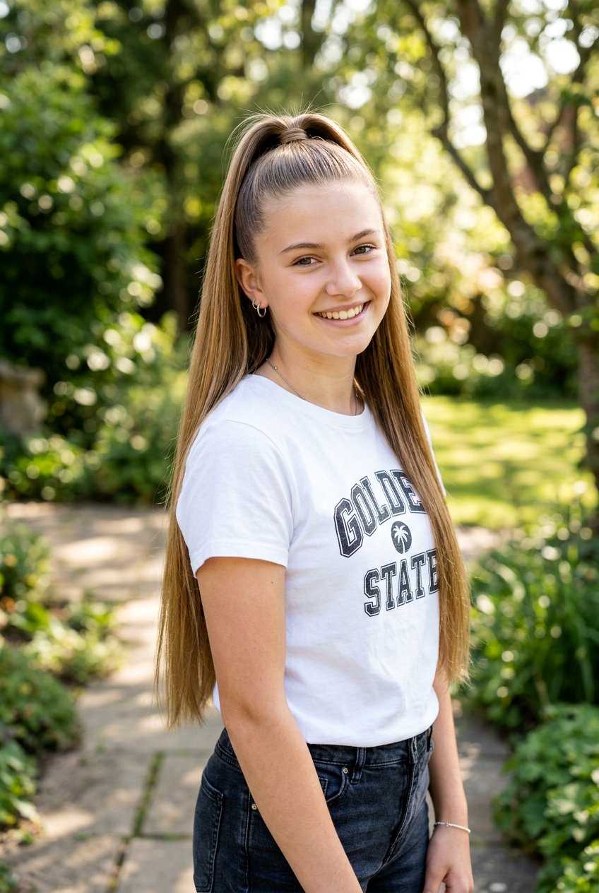 High Half Ponytail For Long Straight Hair - 20 school hairstyles for long straight hair - 20 school hairstyles for long straight hair