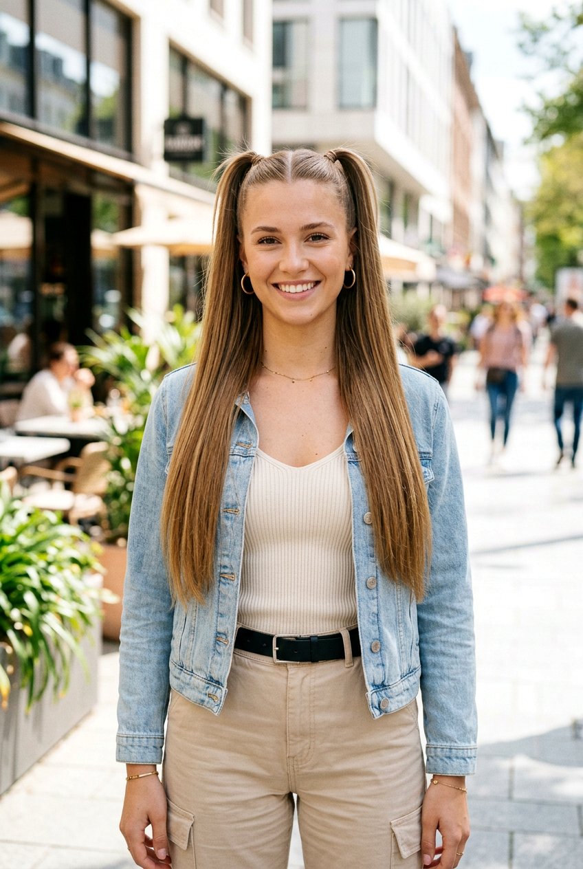 High Half Up Pigtails - 20 half up pigtail hairstyles - 20 half up pigtail hairstyles