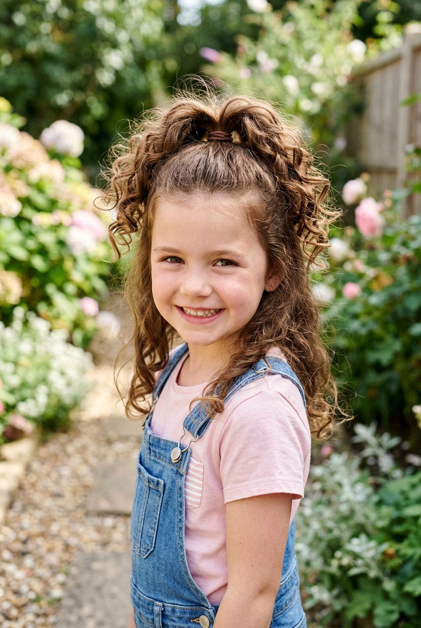 High Half Up Ponytail - 20 half up ponytail for little girls - 20 half up ponytail for little girls