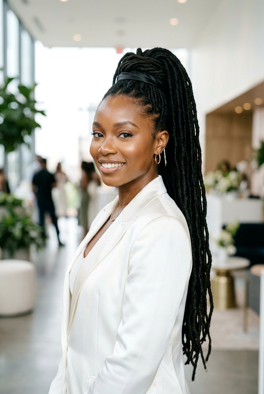 High Loc Ponytail - 20 long loc ponytail for women - 20 long loc ponytail for women