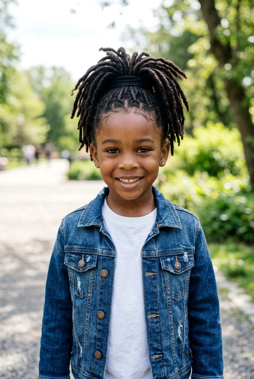 High Loc Ponytail - 20 little boys loc ponytail styles - 20 little boys loc ponytail styles