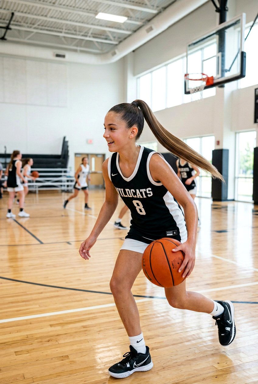 High Ponytail Basketball Hairstyle For Girls - 20 basketball hairstyles for girls - 20 basketball hairstyles for girls