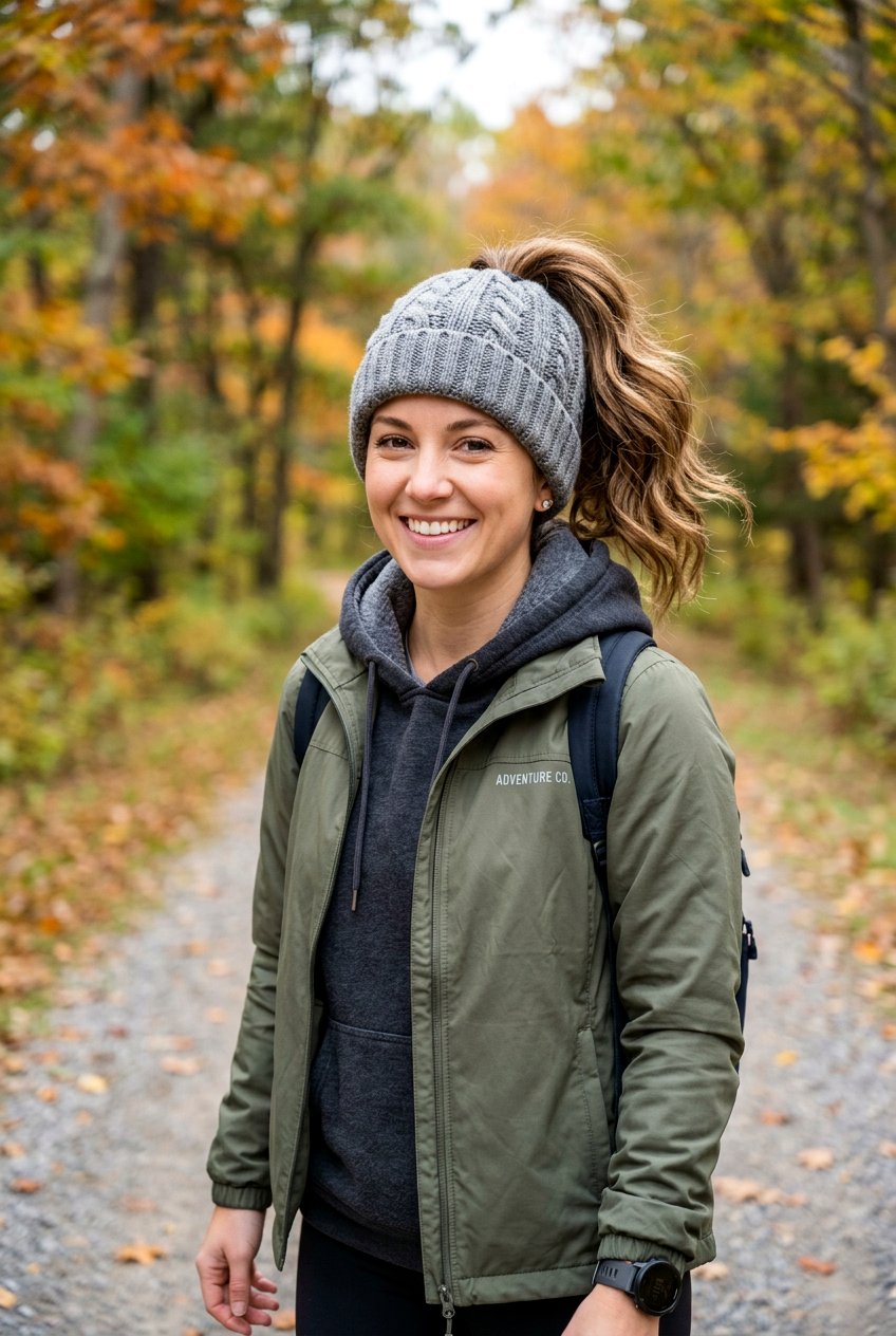 High Ponytail Beanie Hairstyle - 20 beanie hairstyles - 20 beanie hairstyles