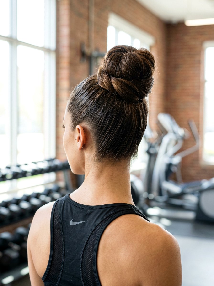 High Ponytail Bun - 20 road trip bun hairstyle - 20 road trip bun hairstyle