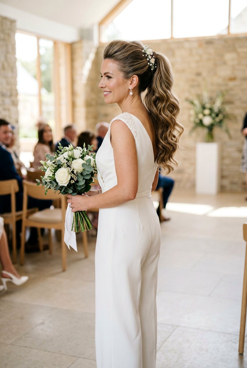 High Ponytail Civil Wedding Hairstyle - 20 civil wedding hairstyles - 20 civil wedding hairstyles