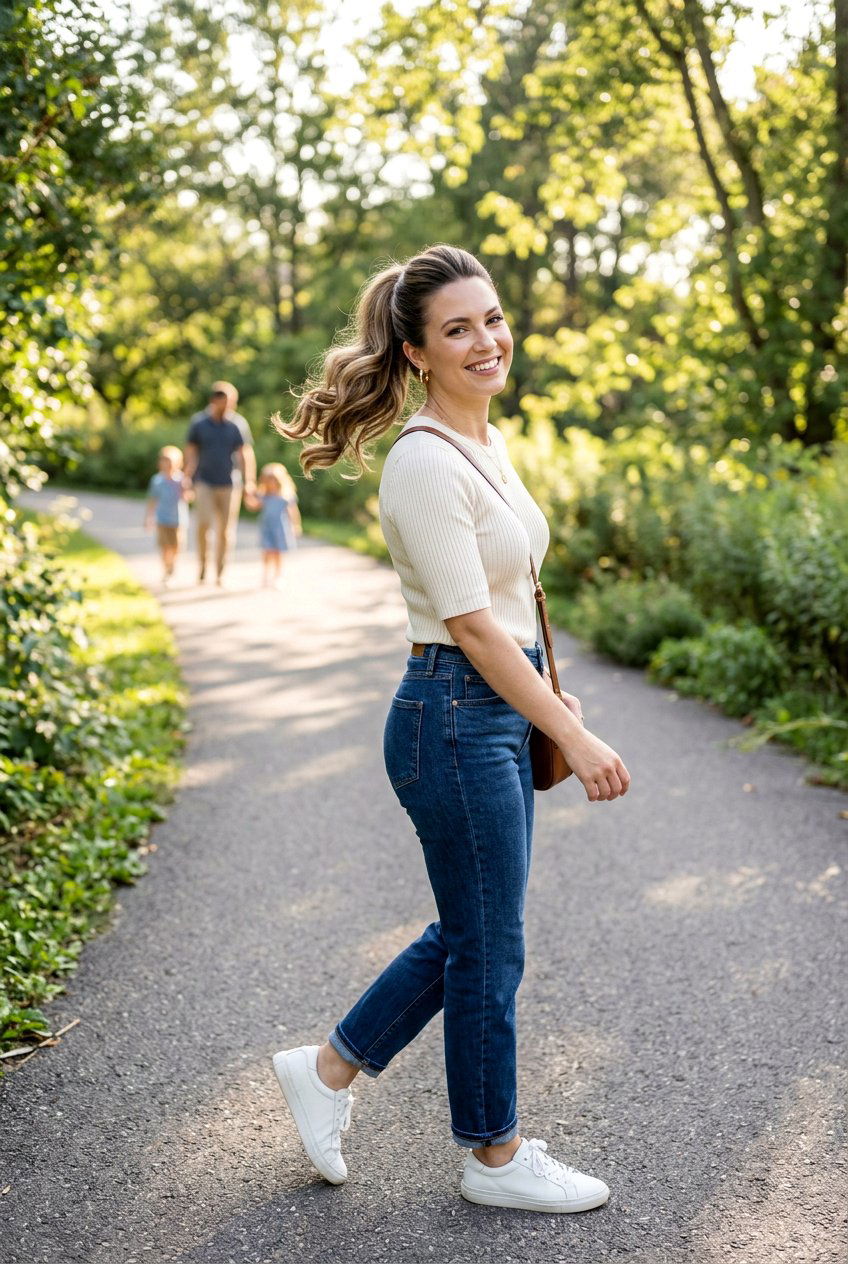 High Ponytail For Family Pictures - 20 family session hairstyles - 20 family session hairstyles