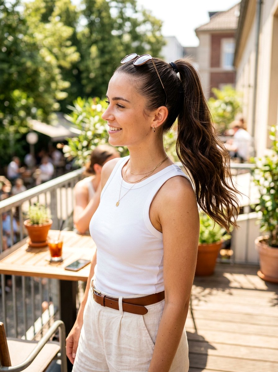 High Ponytail For Hot Weather - 20 hot weather hairstyles for women - 20 hot weather hairstyles for women