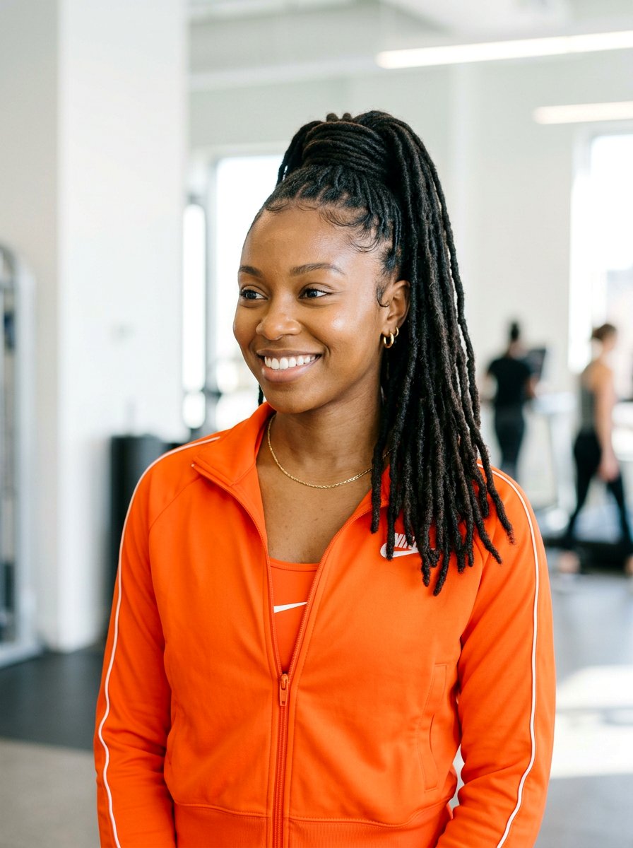 High Ponytail For Locs - 20 shoulder length loc styles - 20 shoulder length loc styles