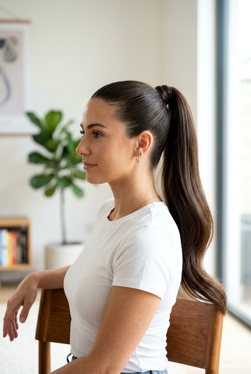 High Ponytail For Long Hair - 20 pretty hairstyles for women - 20 pretty hairstyles for women