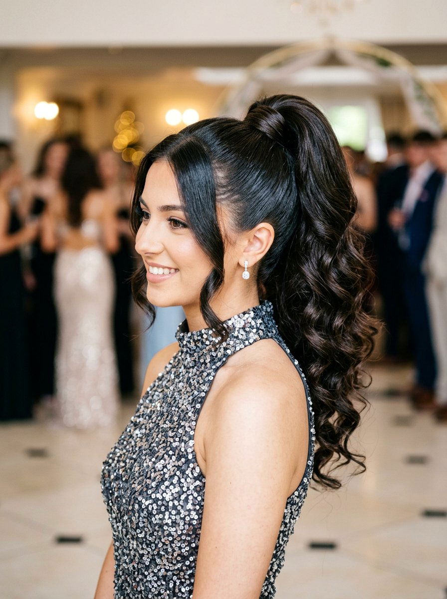 High Ponytail Prom Hair - 20 prom hair ideas for women - 20 prom hair ideas for women