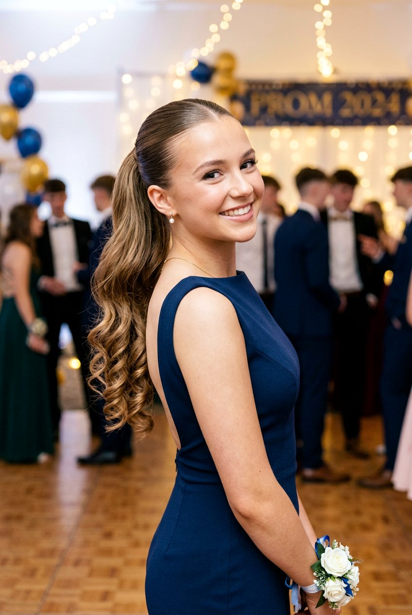 High Ponytail School Dance Hair - 20 school dance hairstyles - 20 school dance hairstyles