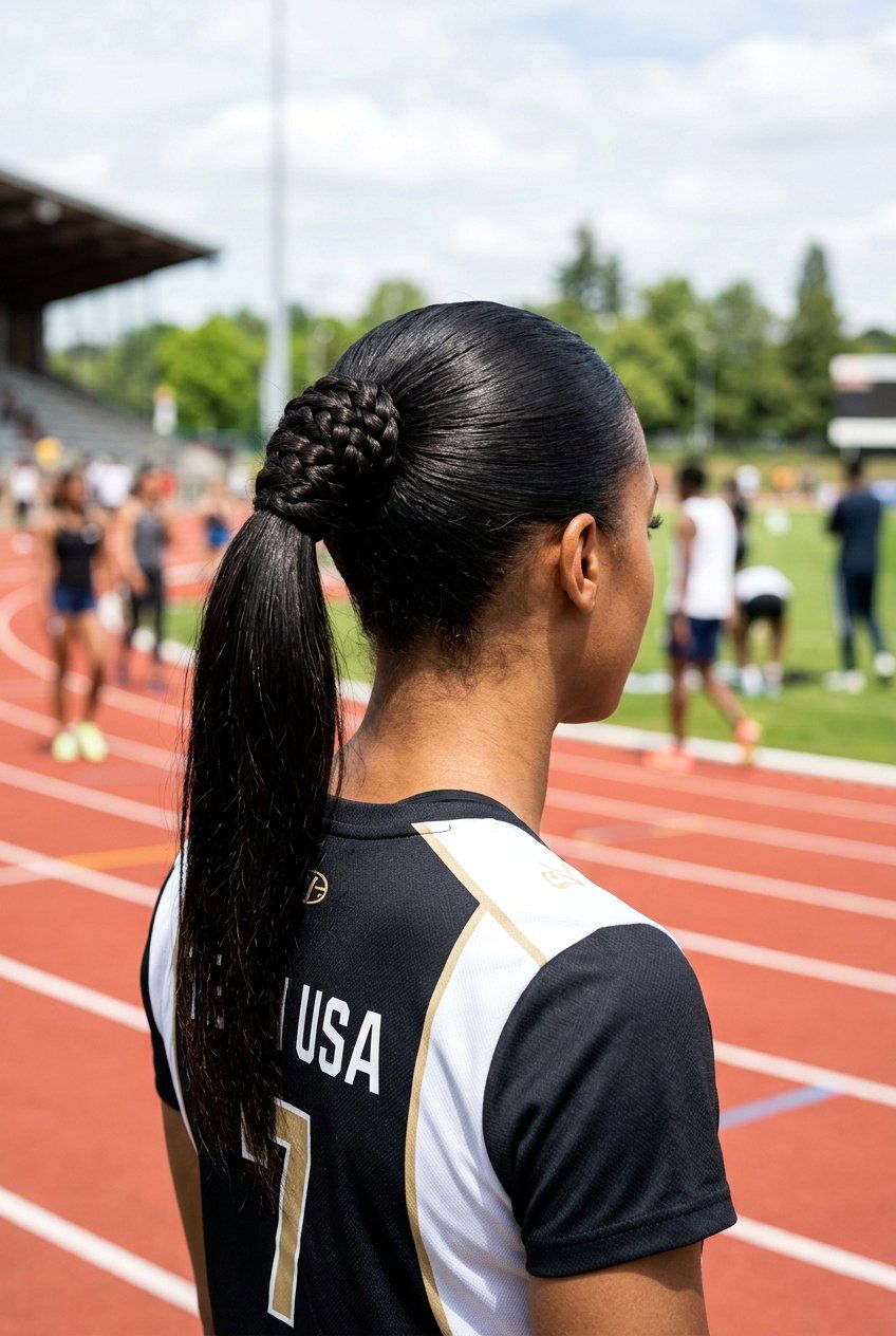 High Ponytail With Braided Base - 20 school hairstyle with simple braid - 20 school hairstyle with simple braid