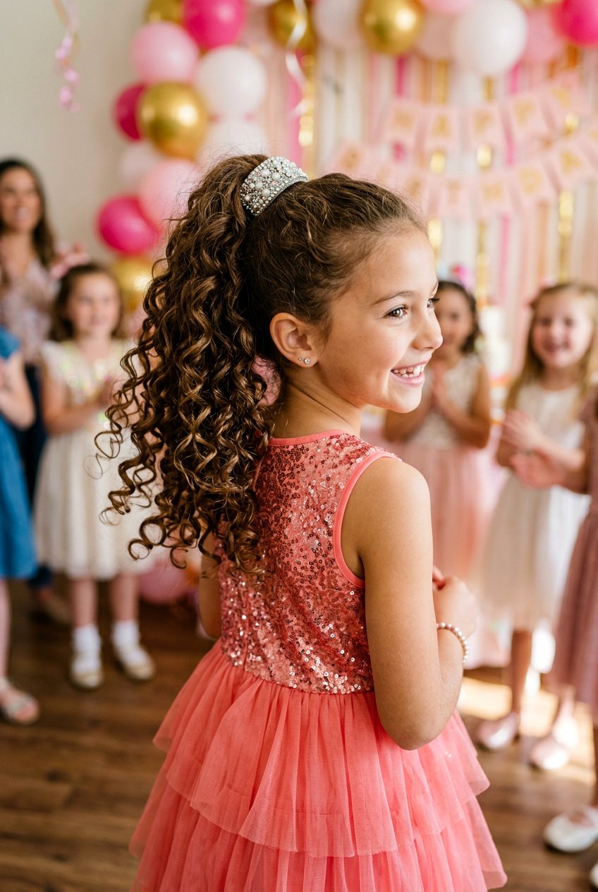 High Ponytail With Curls - 20 christmas party hairstyles for girls - 20 christmas party hairstyles for girls