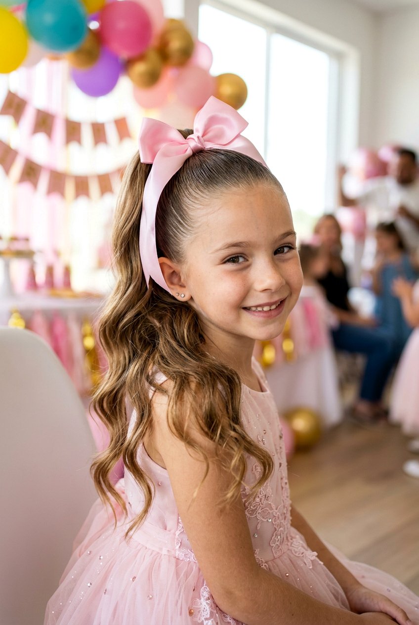 High Ponytail With Ribbon - 20 birthday hairstyles for girls - 20 birthday hairstyles for girls