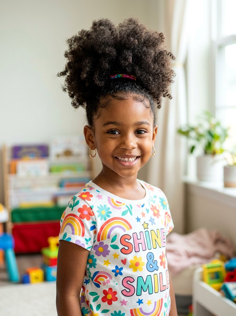 High Puff For Kids - 20 quick natural hairstyles for kids - 20 quick natural hairstyles for kids