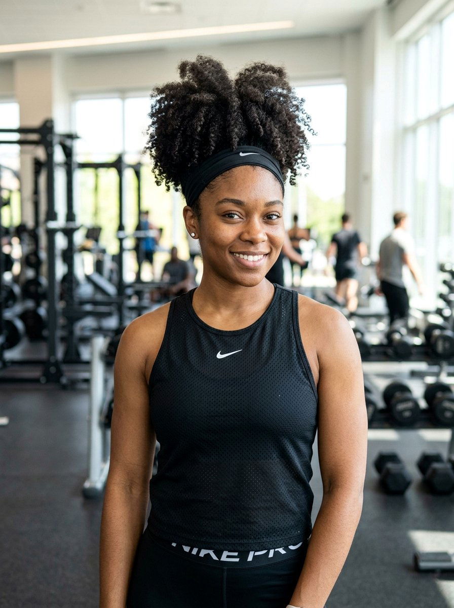 High Puff Gym Hairstyle For Natural Hair - 20 gym hairstyle for natural hair women - 20 gym hairstyle for natural hair women