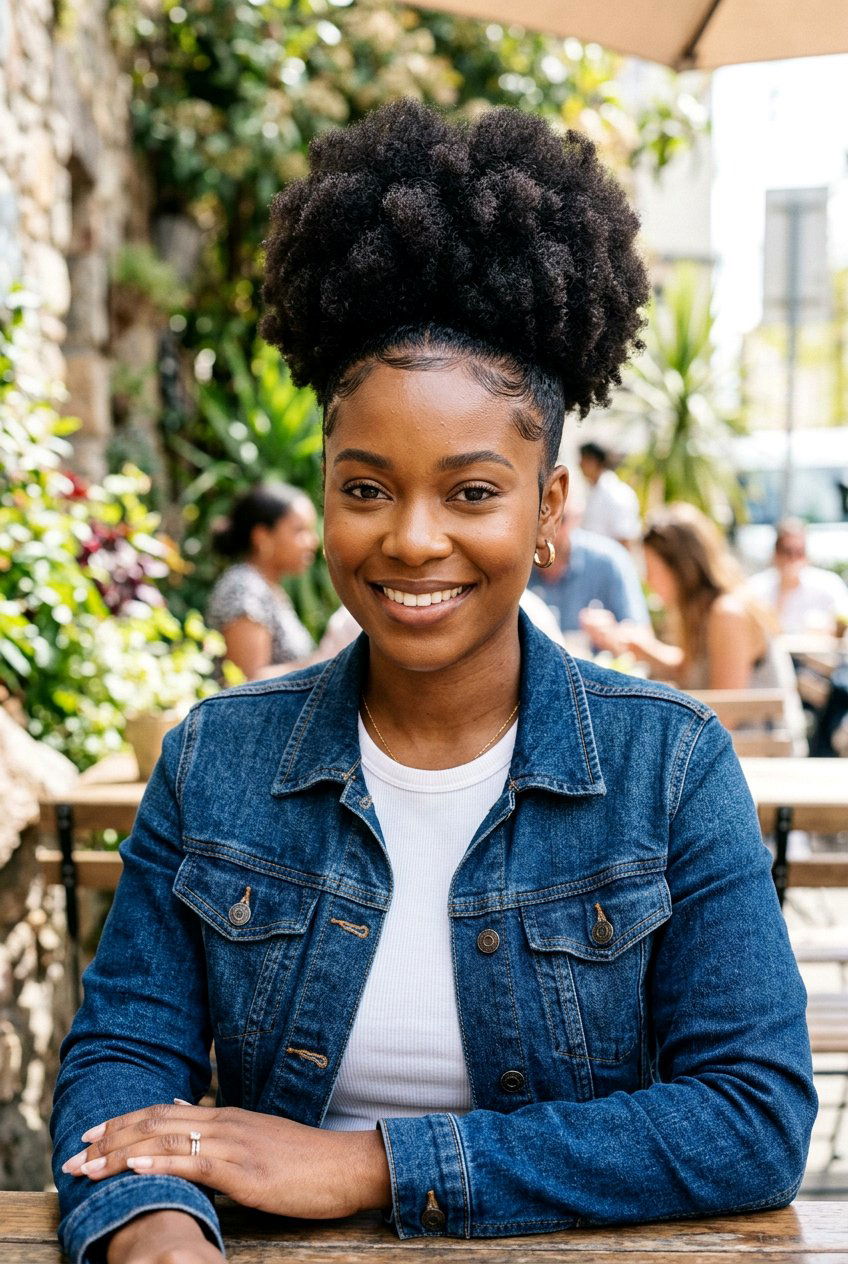 High Puff Natural Hair - 20 curly ponytail for natural hair - 20 curly ponytail for natural hair