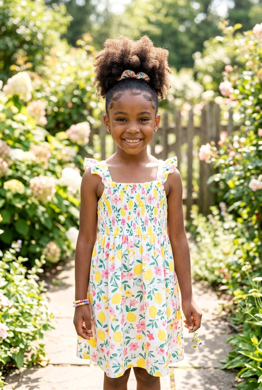 High Puff Pony On Top - 20 baby hair styling ideas for girls - 20 baby hair styling ideas for girls