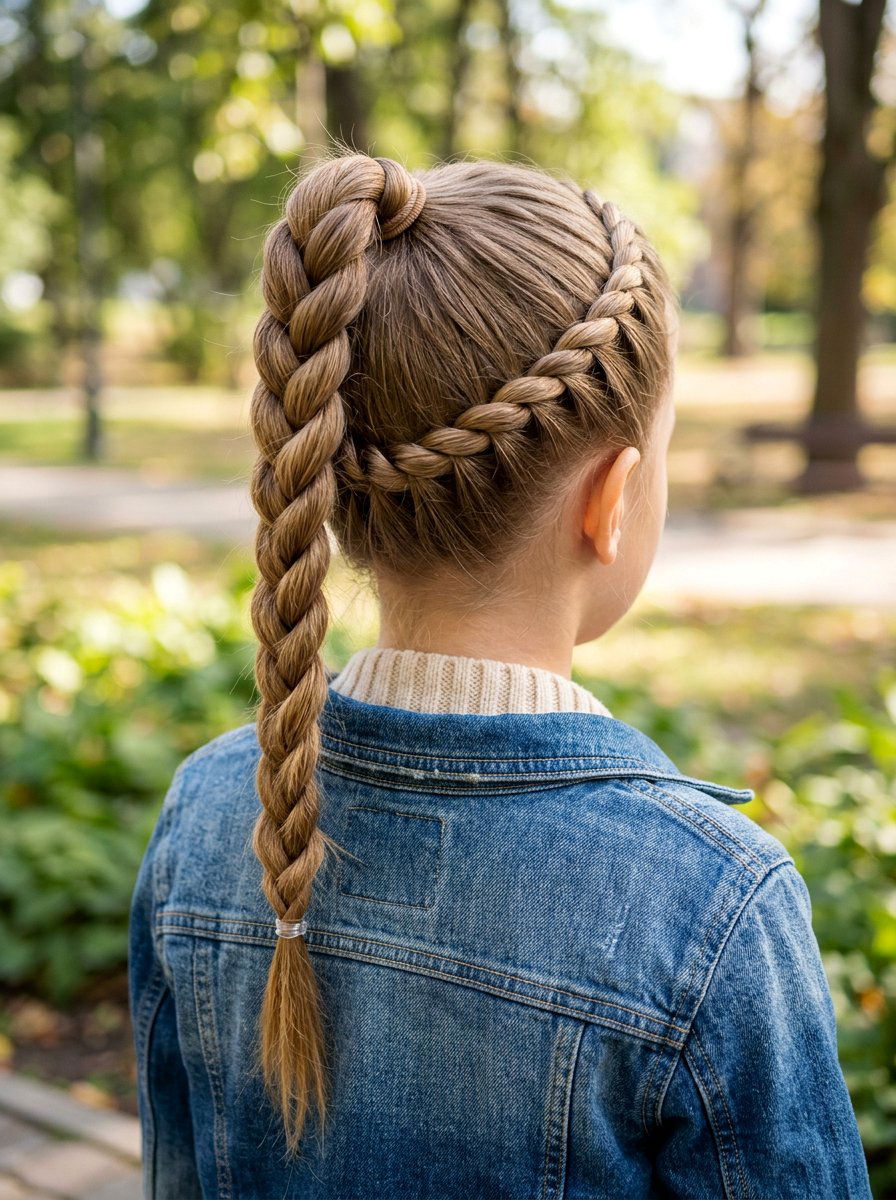 20 Adorable School Rope Braid Ponytail Looks for Students