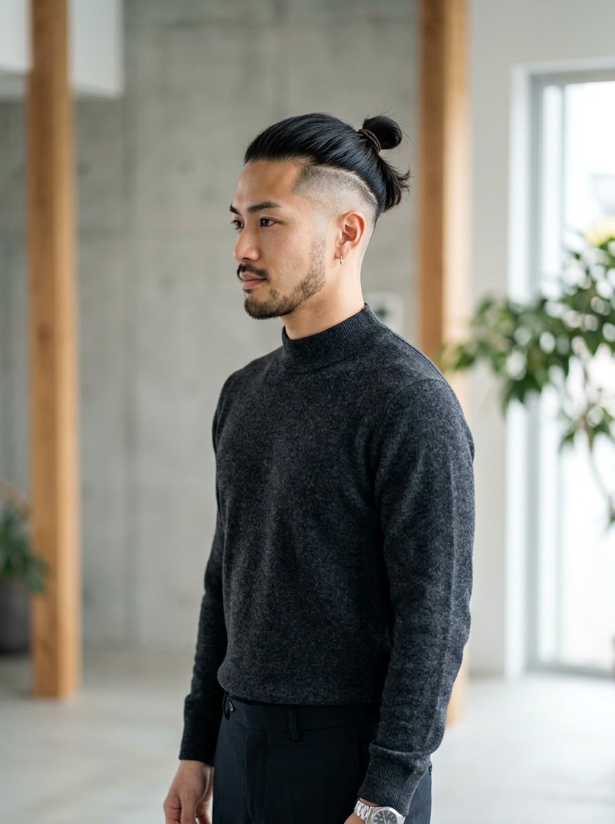 High Samurai Undercut Top Knot - 20 samurai undercut haircut - 20 samurai undercut haircut
