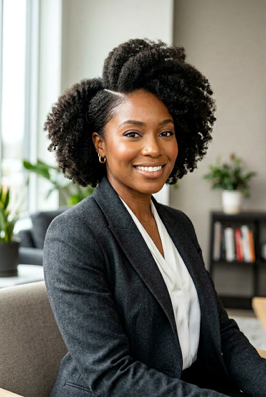 High Side Part Puff - 20 side part puff for black women - 20 side part puff for black women