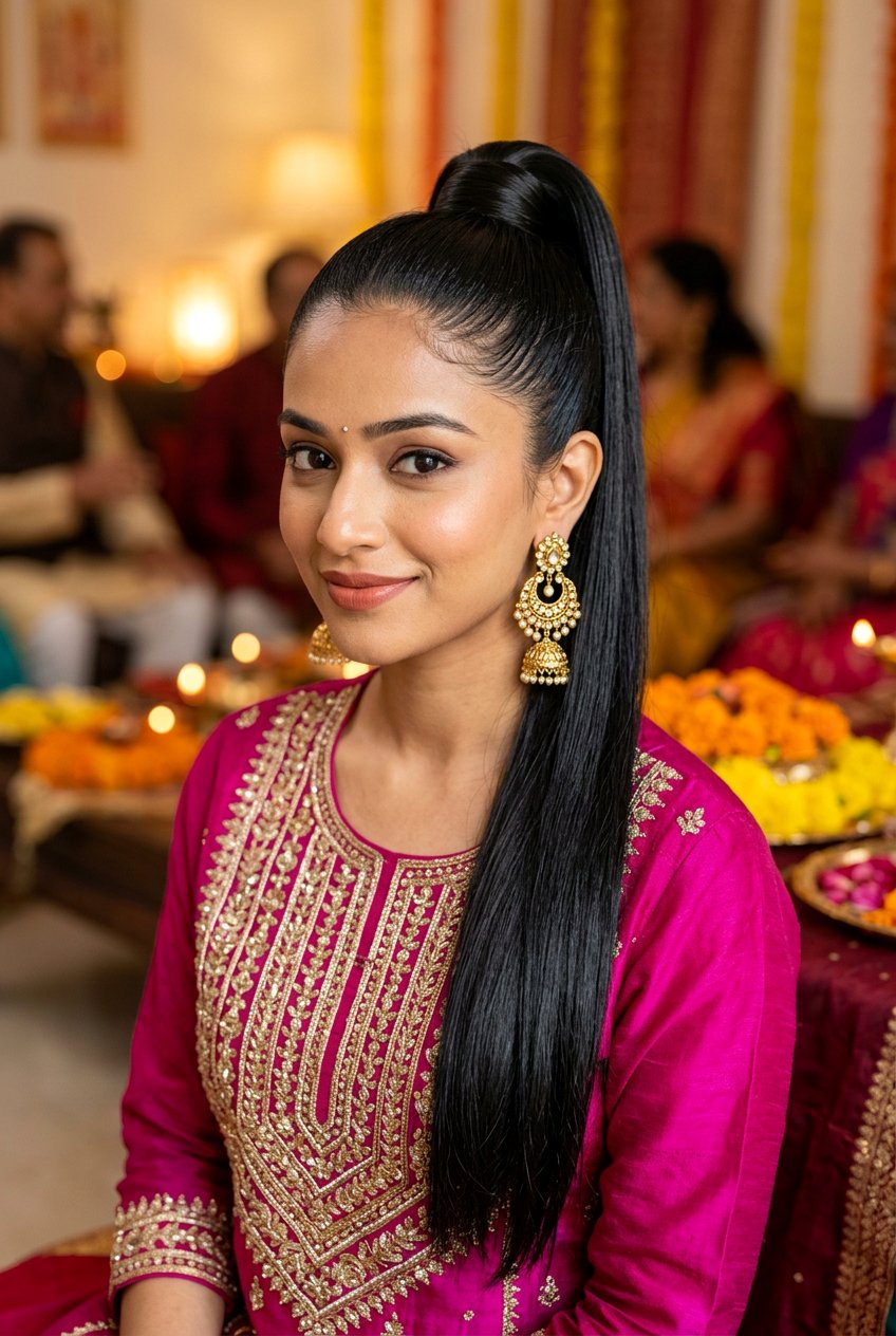 High Sleek Eid Ponytail Hairstyle - 20 eid ponytail hairstyle - 20 eid ponytail hairstyle