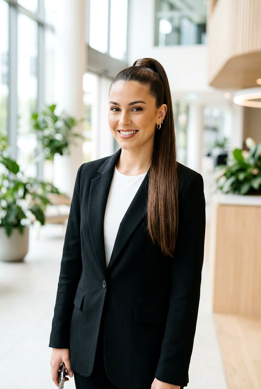 High Sleek Ponytail - 20 lazy day heatless hairstyle for women - 20 lazy day heatless hairstyle for women