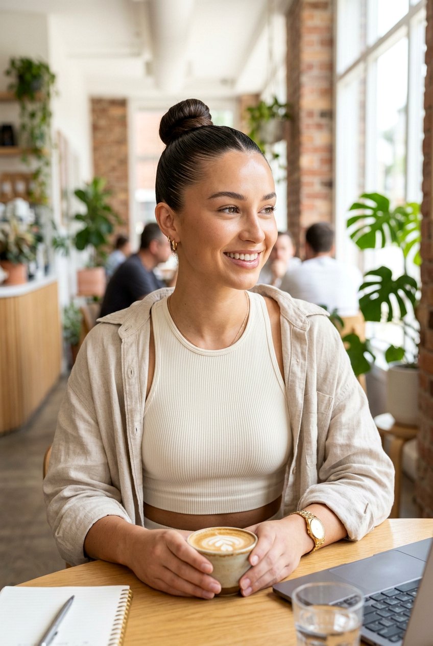High Slick Bun Clean Girl Look - 20 clean girl slick bun - 20 clean girl slick bun