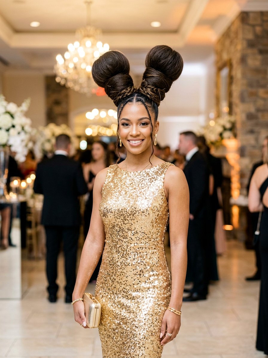 High Space Buns - 20 party space buns hairstyle - 20 party space buns hairstyle